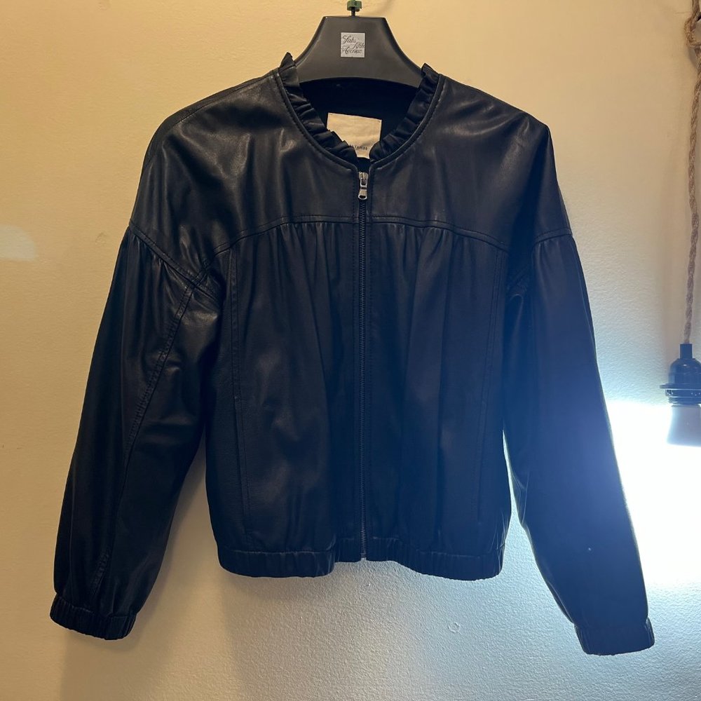 Leather Jacket, elegant bomber